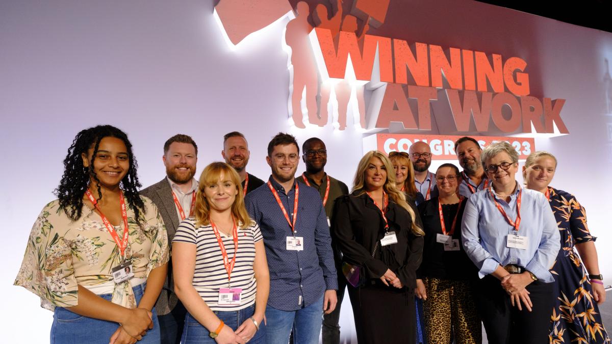 CSP delegates at second day of TUC Congress 2023. Photo: @JessHurd