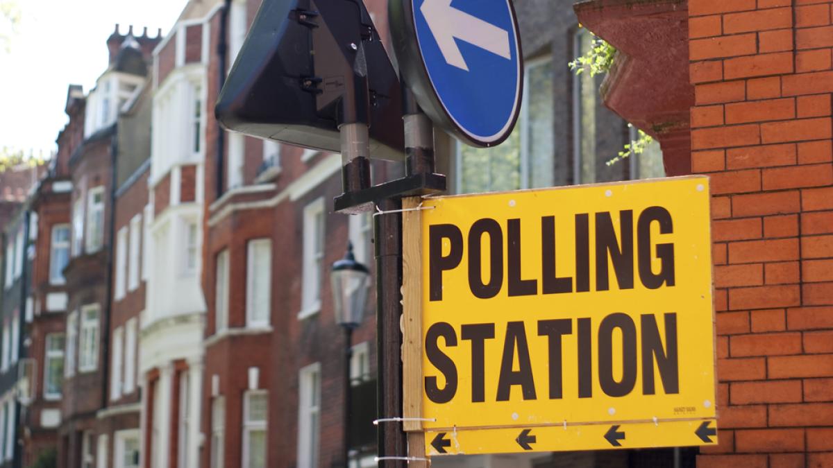 Polling Station in UK General Election