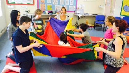 Physios team up with OTs to run summer camp for hemiplegic children